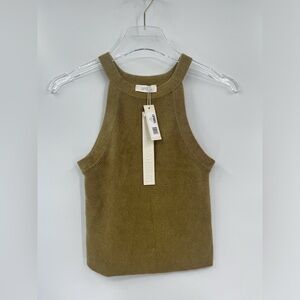 LAPOINTE Chenille Cropped Tank Top In Miss size‎ small
